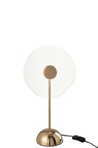 J-Line Tafellamp Led Bloem Metaal/Plastiek Goud Small