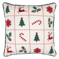 Sierkussen 40x40 cm Beige Polyester Kerst