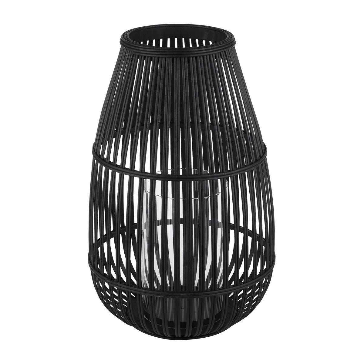 Windlicht Bunawan Zwart 30x46 cm