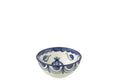 J-Line kom Granada High - keramiek - wit/blauw - small - Ø 14 cm