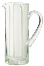 J-Line Karaf Strepen Glas Transparant/Groen