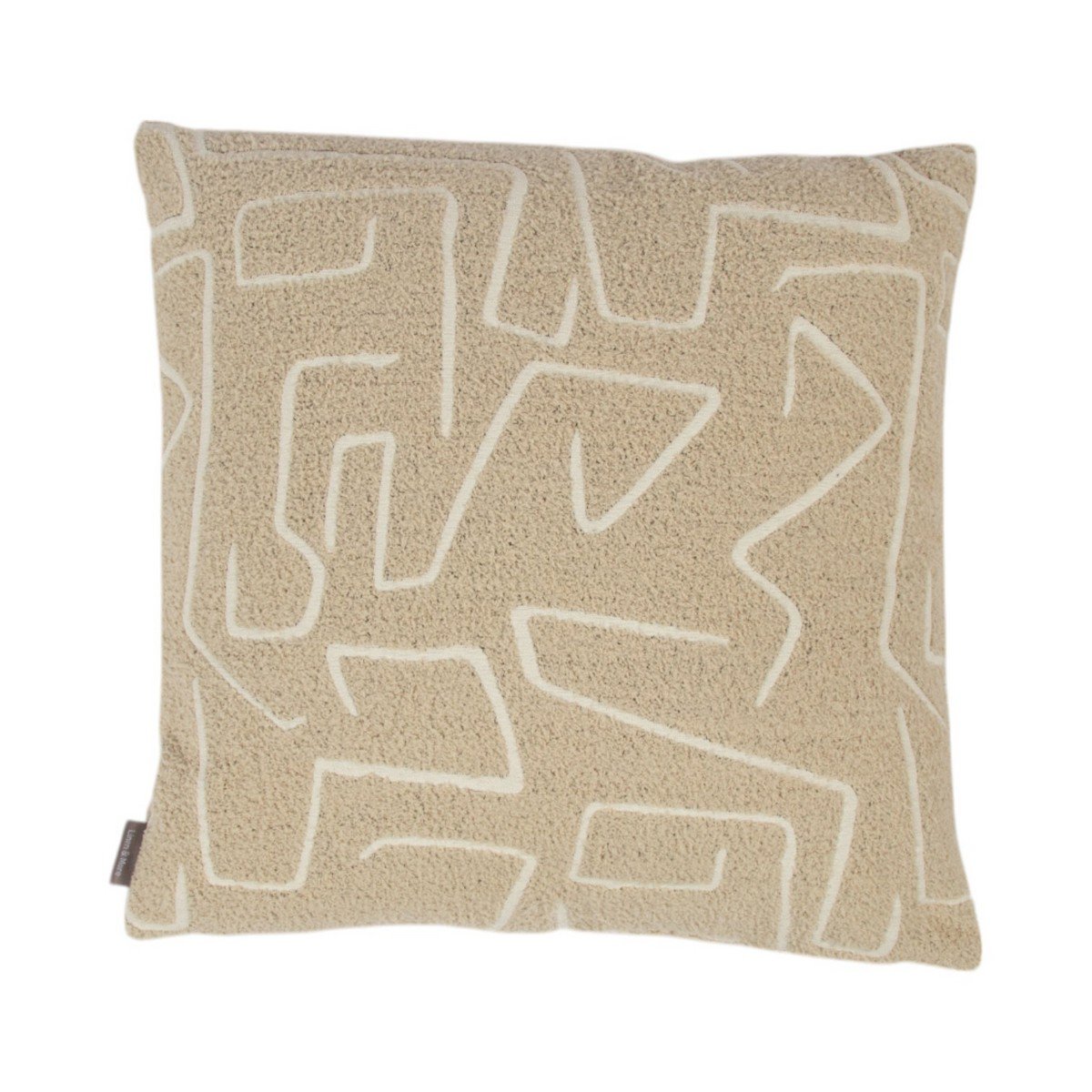 Roy Chenille Jaquard Kussen Creme 45x45cm