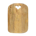 Snijplank hart mango hout 30cm