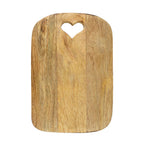 Snijplank hart mango hout 30cm