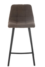 J-Line Barstoel Kent Metaal/Polyester Bruin