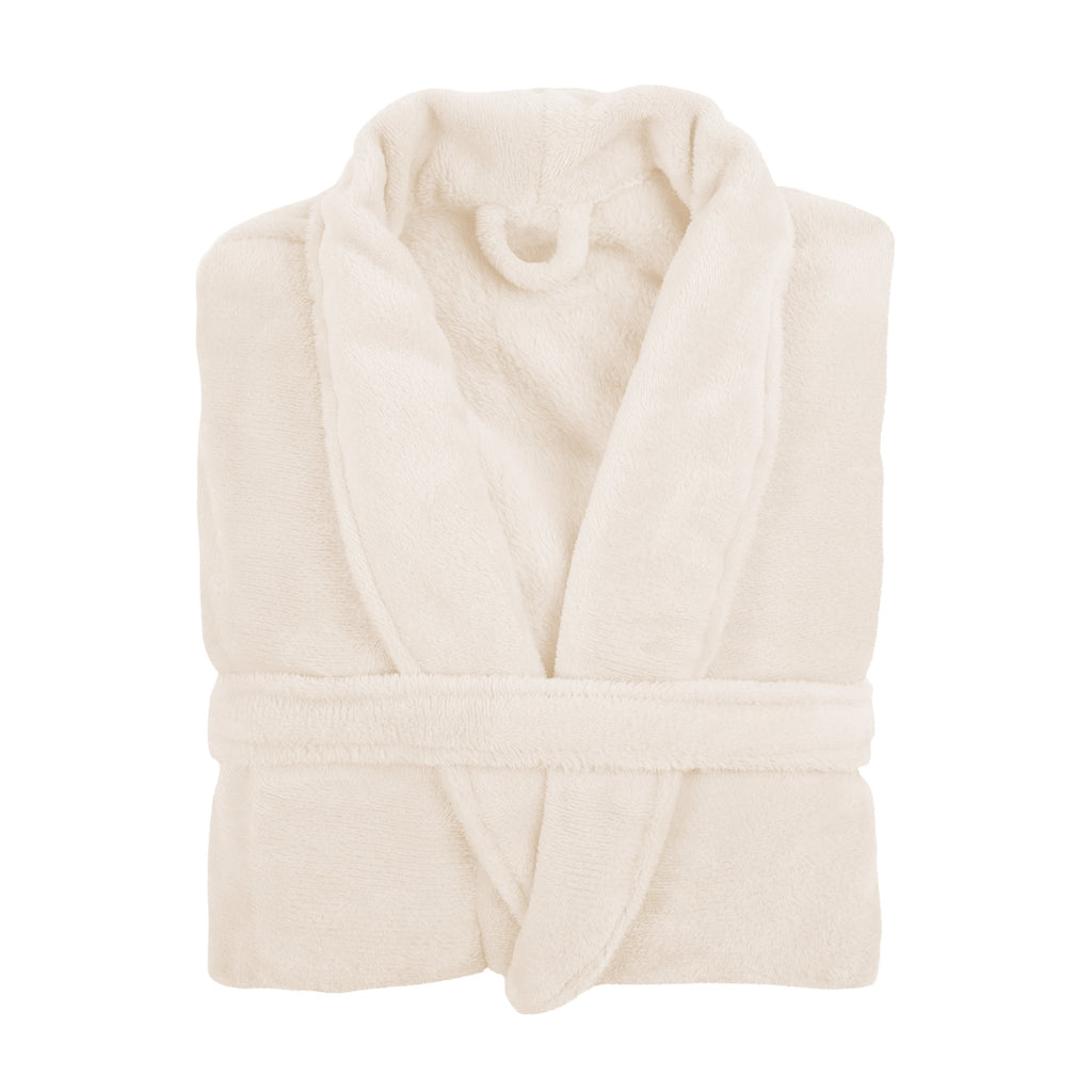 Badjas Cosy microflannel- L/XL - unisex, taupe