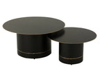 J-Line salontafel Cilinder Rond - ijzer - zwart/goud - L