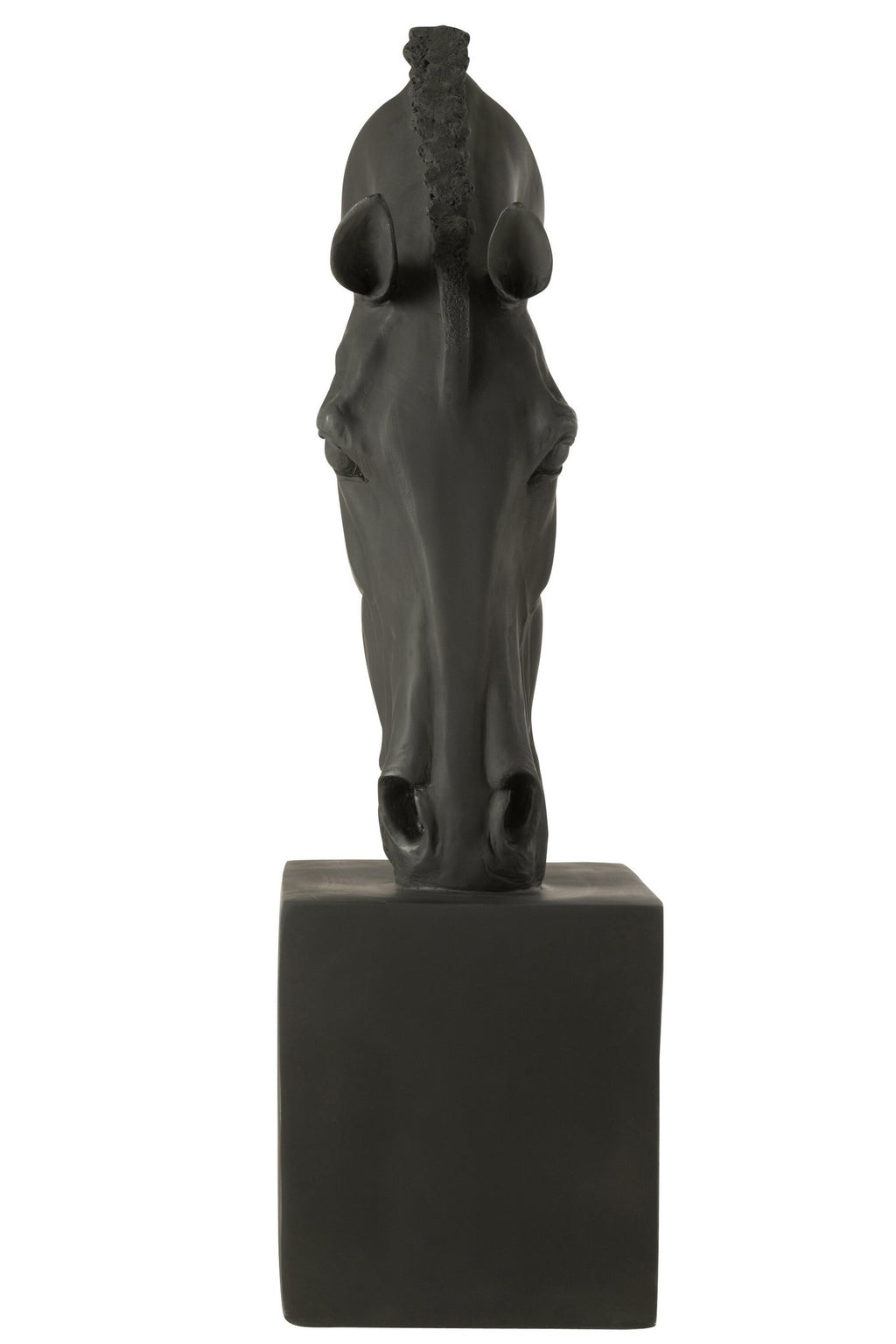 J-Line decoratie Paard Op Voet - polyresin - zwart - L