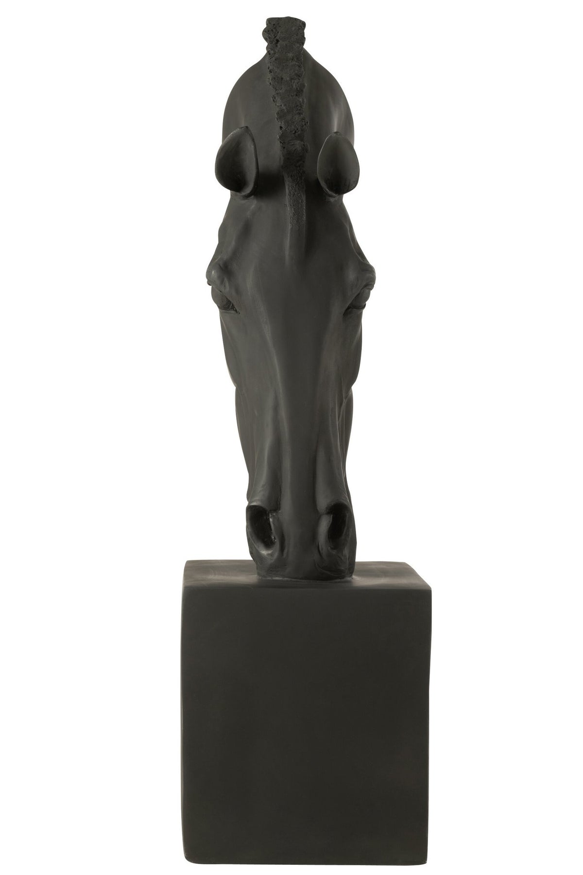 J-Line decoratie Paard Op Voet - polyresin - zwart - L