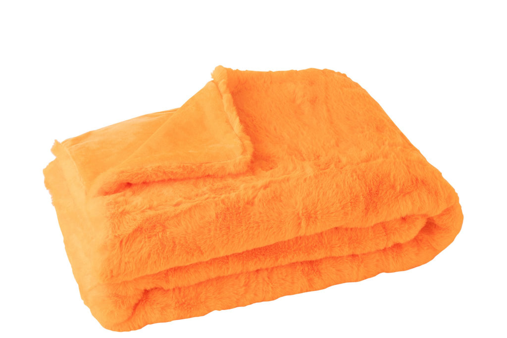 J-Line deken Cutie - polyester - oranje