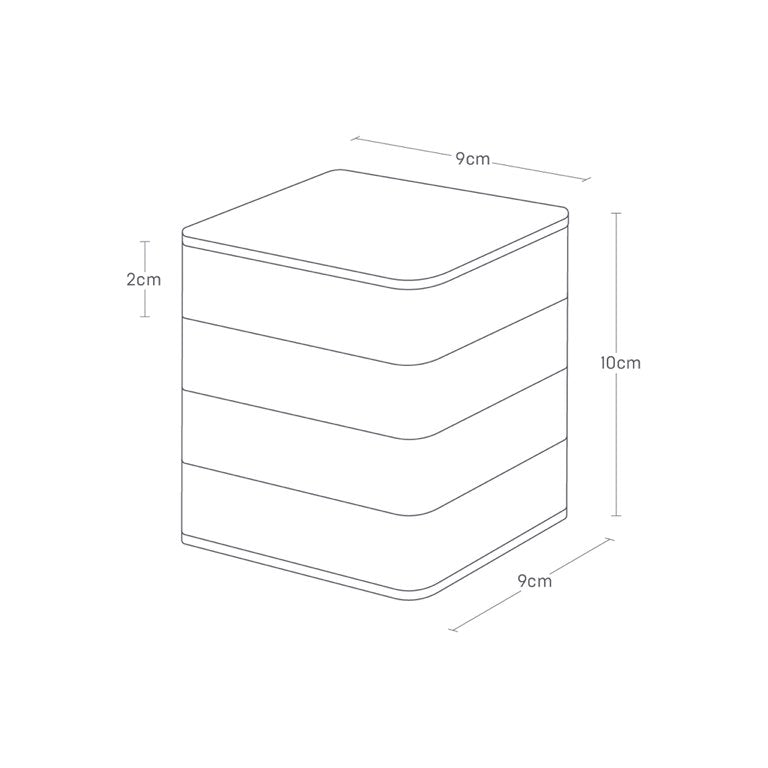 Yamazaki Tower Sieradenorganizer vierkant 4-laags