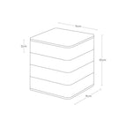 Yamazaki Tower Sieradenorganizer vierkant 4-laags