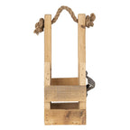 Flessenhouder 9x10x29 cm Bruin Hout Flessenrek
