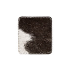 Onderzetter koe vierkant zwart/wit 9x9cm