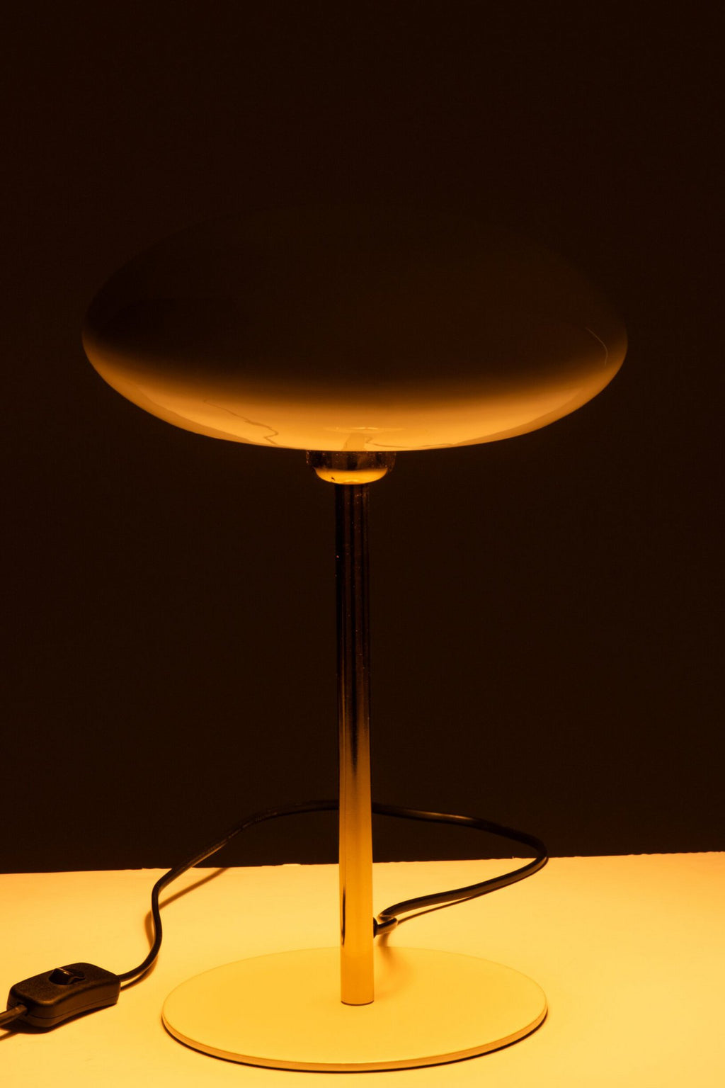J-Line Tafellamp - metaal - wit/goud