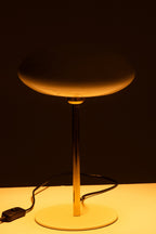 J-Line Tafellamp - metaal - wit/goud