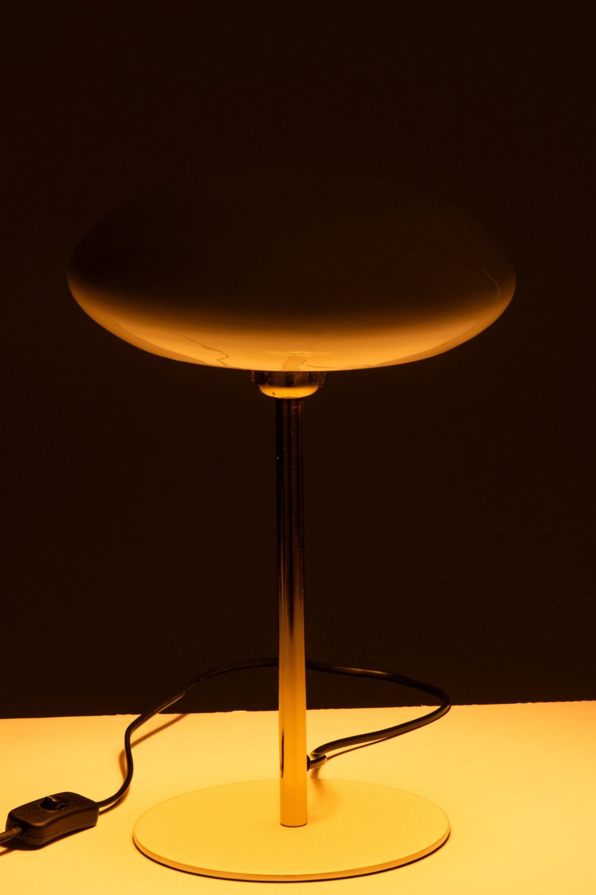 J-Line Tafellamp - metaal - wit/goud