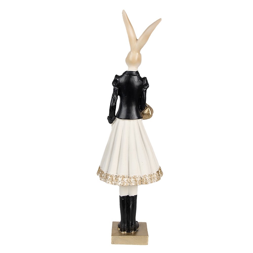 Beeld Konijn 32 cm Bruin Polyresin Paasdecoratie