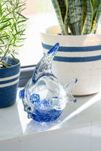 J-Line presse-papier Vis - glas - blauw/turkoois