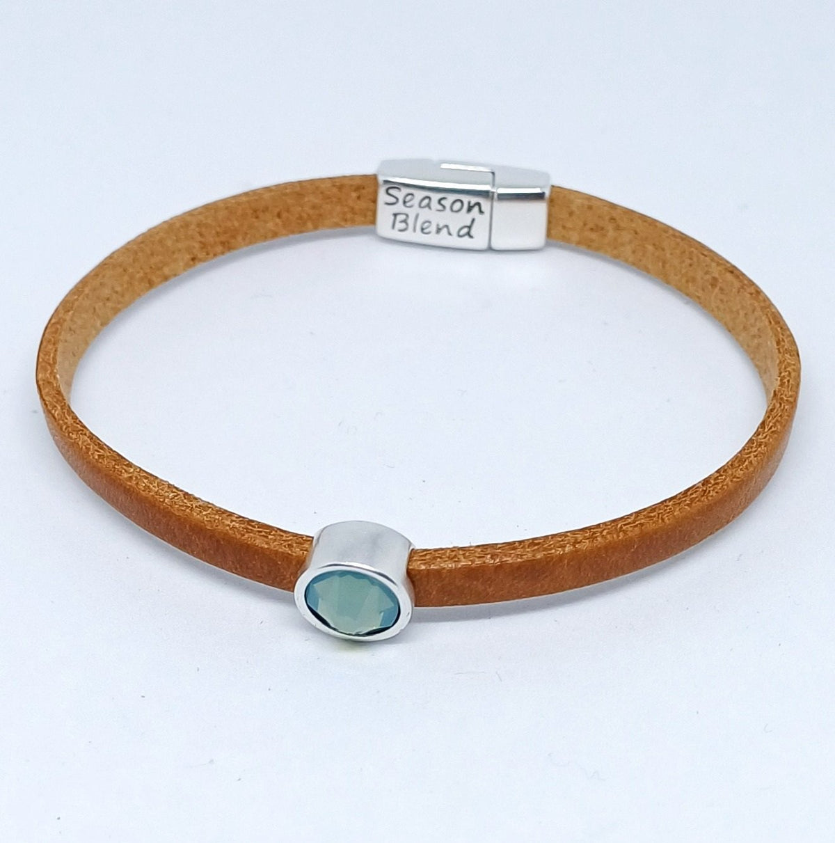 Timeless leren armband antiek verzilverd bruintinten