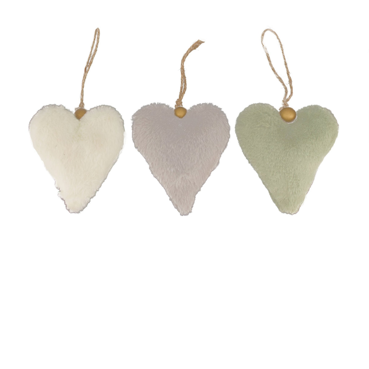 Stoffenhanger hart 13x13x4cm grijs mix