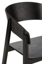 J-Line Stoel Naga Essenhout/Touw Zwart