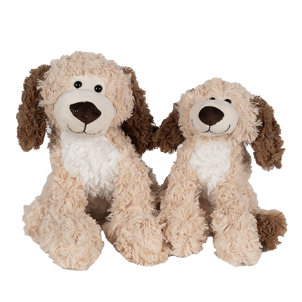 Knuffel Hond 21 cm Bruin Pluche