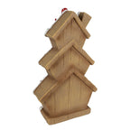 Gingerbread house met LED 24x11x41 cm Bruin Kunststof Peperkoekhuisje