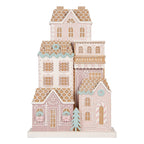 Gingerbread house 26x10x40 cm Bruin Kunststof