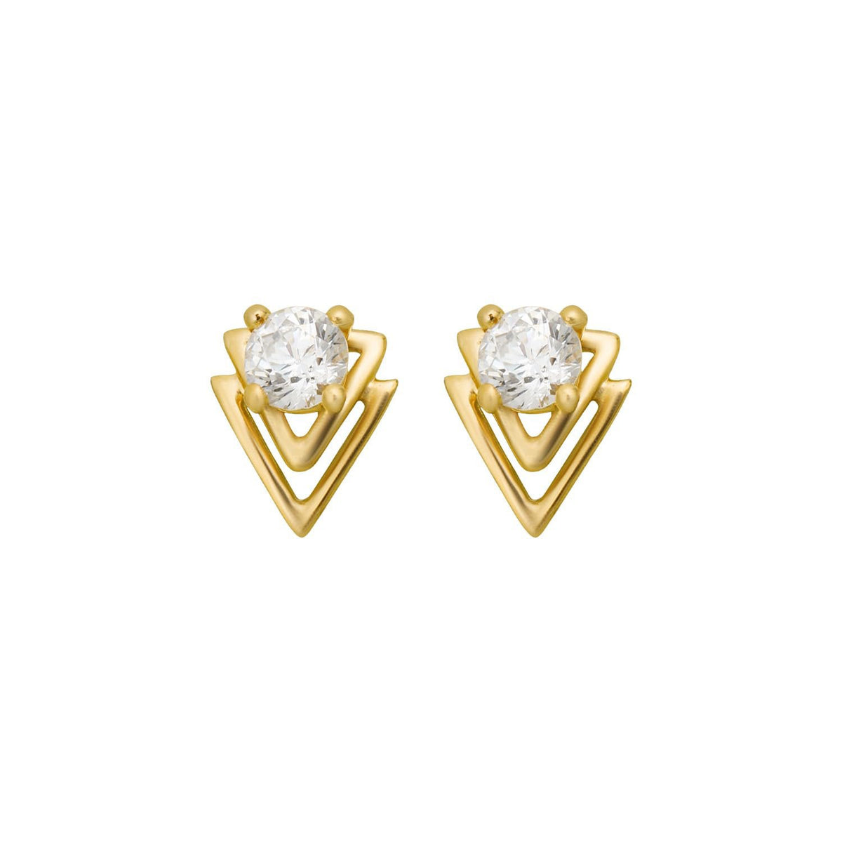 Eigentijdse sterling zilveren oorbellen – mode-sieraden – 18K goud vermeil micron verguld – hypoallergeen