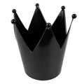 Waxinelichthouder Kroon Ø 13x14 cm Zwart IJzer Theelichthouder