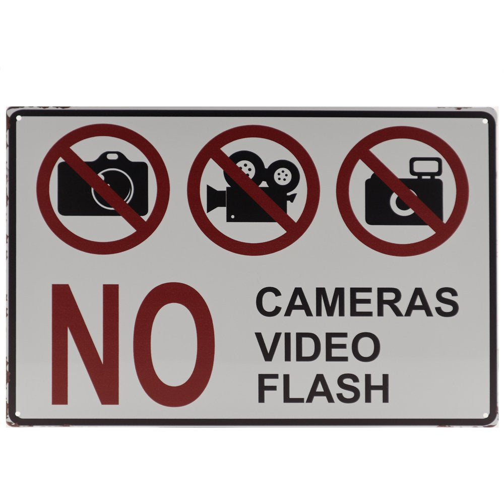 Geen camera Retro Wandbord 20x30