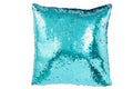 J-Line kussen Omkeerbaar Sequin - textiel - blauw/paars