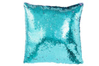 J-Line kussen Omkeerbaar Sequin - textiel - blauw/paars