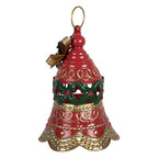 Kerstdecoratie Beeld Bel Ø 21x29 cm Rood Metaal