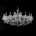 Kroonluchter Ø 120x64 cm Transparant IJzer Hanglamp