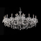 Kroonluchter Ø 120x64 cm Transparant IJzer Hanglamp
