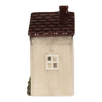 Waxinelichthouder Huis 10x8x15 cm Beige Keramiek