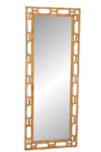 J-Line spiegel Ring - hout - naturel - L
