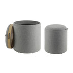 Hocker Mashike Grijs 39x44 cm
