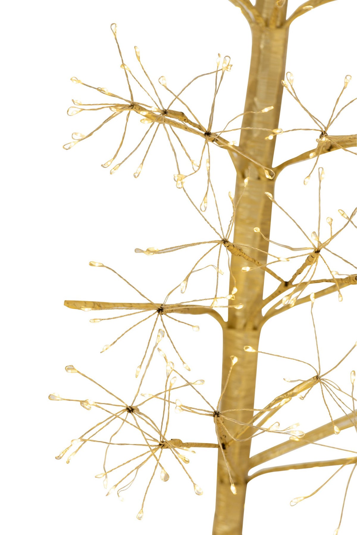 J-Line decoratie Boom - warm witte - ijzer - goud - M - LED