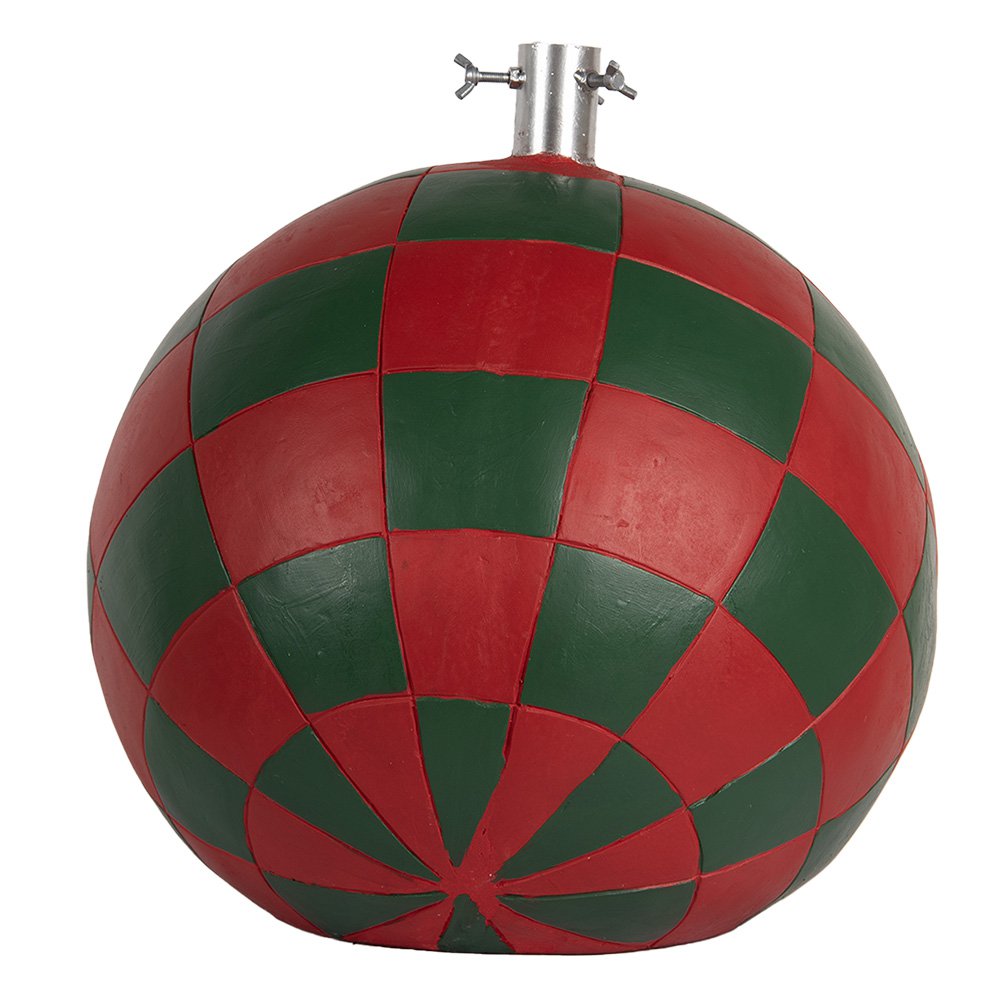 Kerstboom Standaard 42x42x43 cm Rood Groen Keramisch materiaal