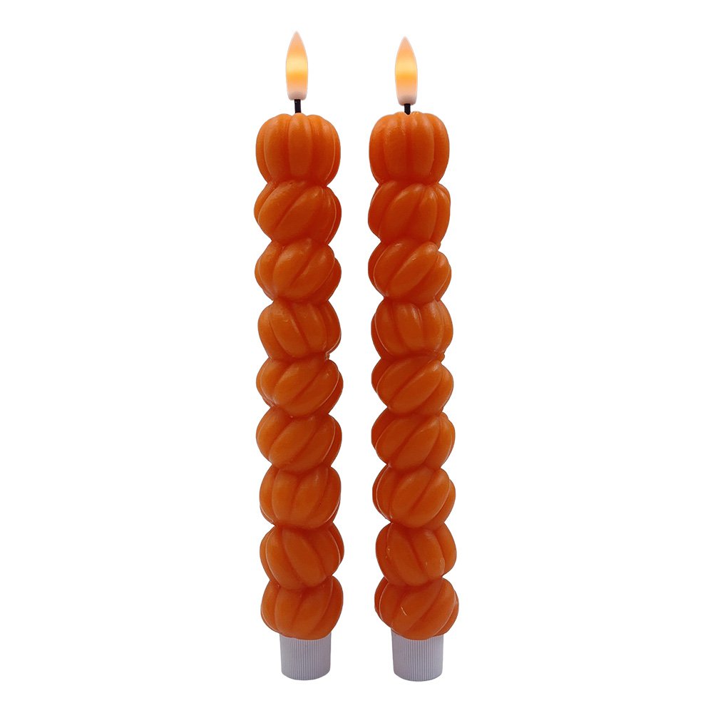 Kandelaar 2xAAA Oranje Kunststof