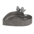 Bloempot Hart 19x17x7 cm Grijs Metaal Planthouder