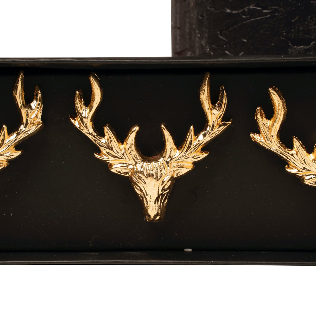 Kaarsenpin hert goud (set of 4)