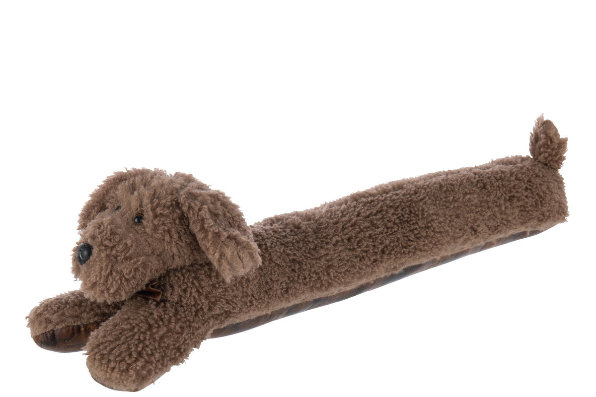 J-Line tochtrol Hond - polyester - bruin