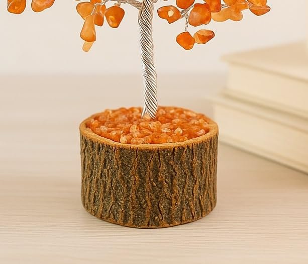 Decoratieve boom – Carneool edelsteen – 9" H tafeldecor
