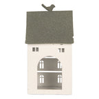 Decoratie Beeld Huis 20x20x39 cm Wit Metaal