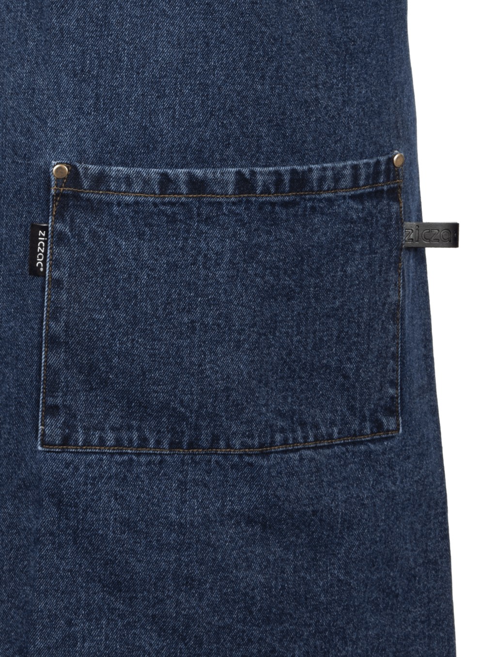 Apron Denim crossback - 75x85 cm, blue