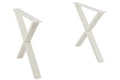 J-Line tafel Poten Kruis - metaal - wit